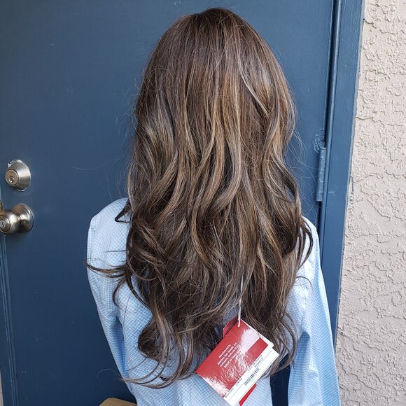 NEW Lyndon wig by Rene of Paris, Truffle Brown, lace fnt, mono part, romantic - Picture 5 of 13